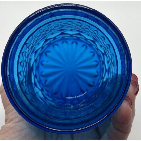 Blue Vintage 10 oz Rocks Glass Excellent Condition - Picture 4 of 4